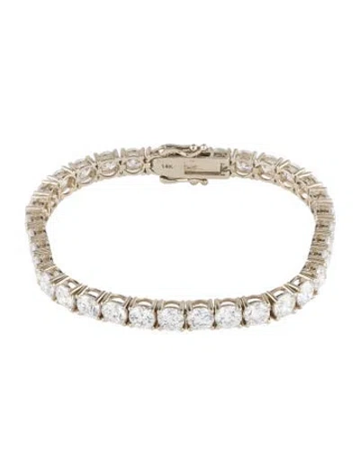 Pre-owned Bracelet 14k 16.44ctw Lab-grown Diamond Tennis , 7" In Multi