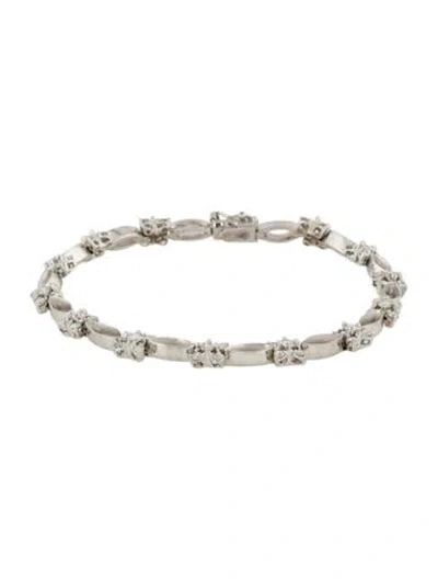 Pre-owned Bracelet 14k 1.68ct Diamond Link , 6.5" In Multi