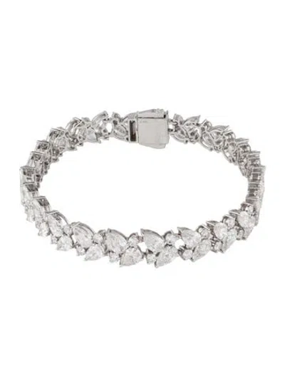 Pre-owned Bracelet 14k 17.02ctw Lab-grown Diamond Link , 7.5" In Multi
