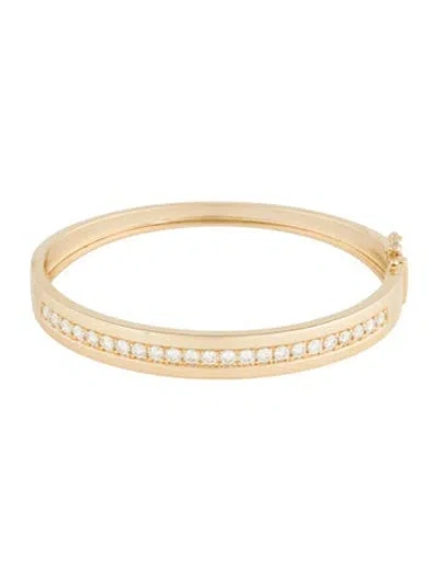 Pre-owned Bracelet 14k 1.70ctw Diamond Bangle, 6.5" In Multi