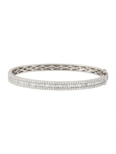Pre-owned Bracelet 14k 1.80ctw Diamond Bangle, 6.5" In Multi