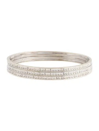 Pre-owned Bracelet 14k 1.80ctw Diamond Bangle, 7" In Multi