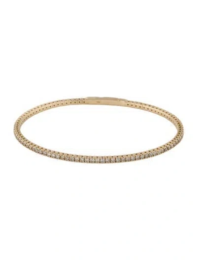 Pre-owned Bracelet 14k 1.80ctw Diamond Bangle , 6.75" In Multi