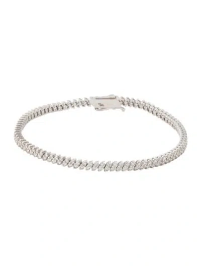 Pre-owned Bracelet 14k 1.80ctw Diamond Link , 6.75" In Multi