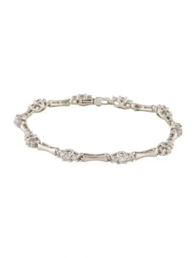 Pre-owned Bracelet 14k 1.80ctw Diamond Link , 7" In Multi