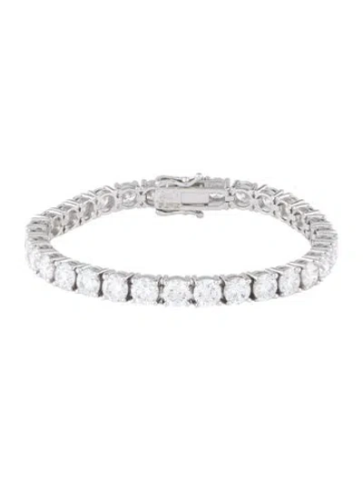 Pre-owned Bracelet 14k 18.50ctw Lab-grown Diamond Tennis , 7" In Multi