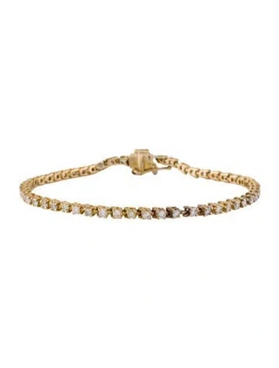 Pre-owned Bracelet 14k 1.85ctw Diamond Tennis , 6.75" In Multi