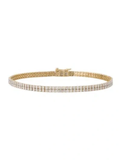Pre-owned Bracelet 14k 1.88ctw Diamond Link , 7" In Multi