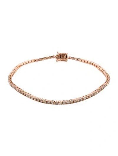 Pre-owned Bracelet 14k 1.88ctw Diamond Tennis , 6.5" In Multi