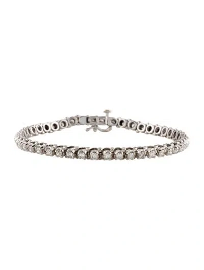 Pre-owned Bracelet 14k 1.88ctw Diamond Tennis , 7.25" In Multi