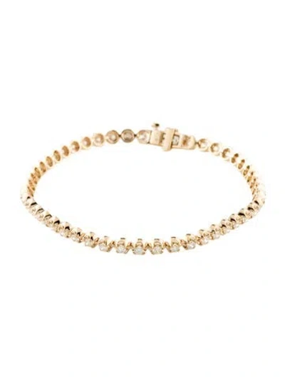 Pre-owned Bracelet 14k 1.91ctw Diamond Tennis , 7" In Multi