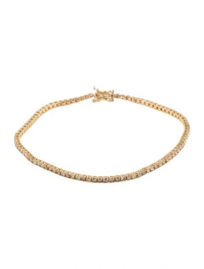 Pre-owned Bracelet 14k 1.92ctw Diamond Tennis , 6.5" In Multi