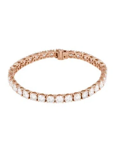 Pre-owned Bracelet 14k 19.34ctw Lab-grown Diamond Tennis , 7.5" In Multi