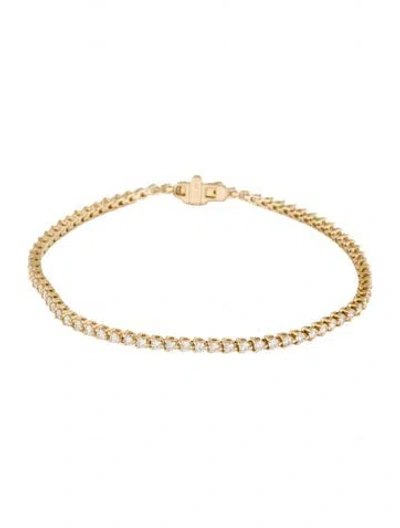 Pre-owned Bracelet 14k 1.93ctw Diamond Tennis , 6.75" In Multi