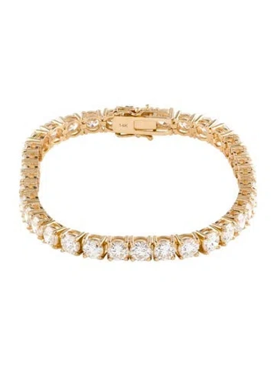 Pre-owned Bracelet 14k 19.40ctw Lab-grown Diamond Tennis , 7.5" In Multi