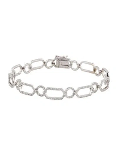 Pre-owned Bracelet 14k 1.94ct Diamond Link , 6.5" In Multi
