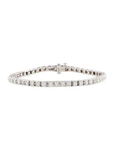 Pre-owned Bracelet 14k 1.95ctw Diamond Tennis , 7" In Multi
