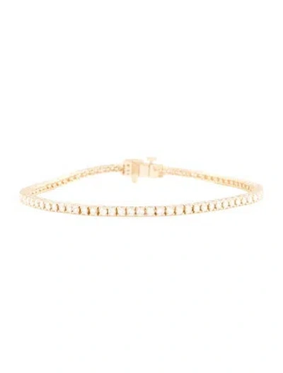 Pre-owned Bracelet 14k 1.99ctw Diamond Tennis , 6.75" In Multi