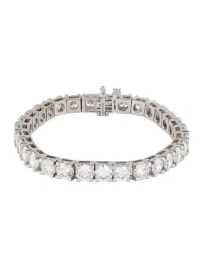 Pre-owned Bracelet 14k 20.00ctw Lab-grown Diamond Link , 6.75" In Multi