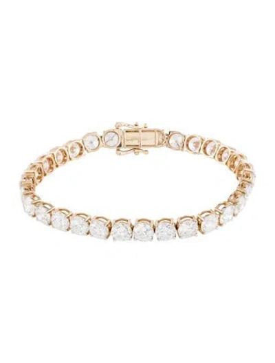 Pre-owned Bracelet 14k 20.07ctw Lab-grown Diamond Tennis , 6.75" In Multi