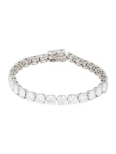 Pre-owned Bracelet 14k 20.08ctw Lab-grown Diamond Tennis , 6.75" In Multi
