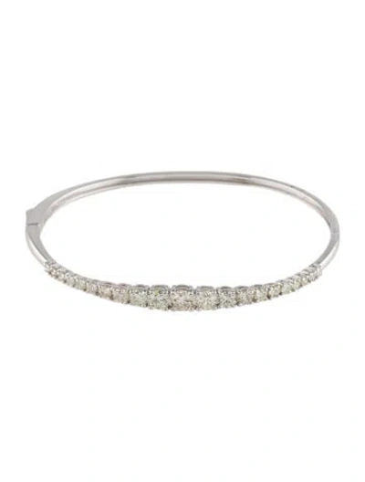 Pre-owned Bracelet 14k 2.00ctw Diamond Bangle , 6.75" In Multi