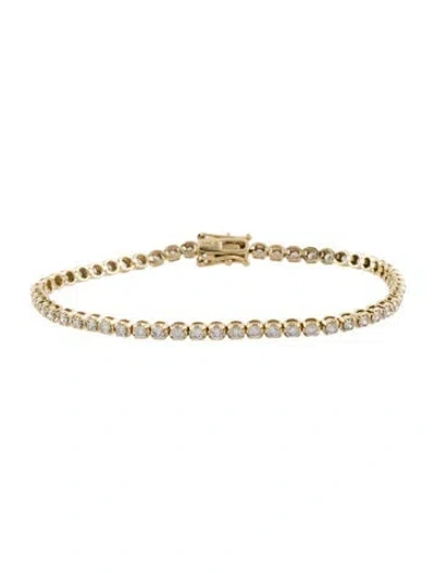 Pre-owned Bracelet 14k 2.00ctw Diamond Line , 6.75" In Multi
