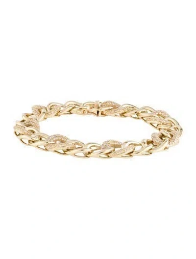 Pre-owned Bracelet 14k 2.00ctw Diamond Link , 6.5" In Multi