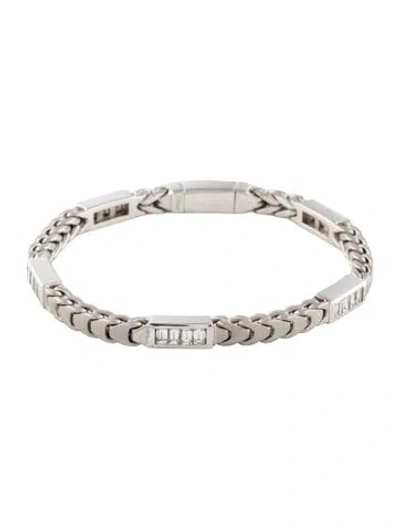 Pre-owned Bracelet 14k 2.00ctw Diamond Link , 7" In Multi