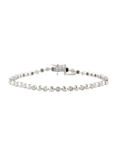 Pre-owned Bracelet 14k 2.00ctw Diamond Link , 7.25" In Multi