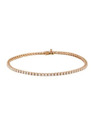 Pre-owned Bracelet 14k 2.00ctw Diamond Link , 7.25" In Multi