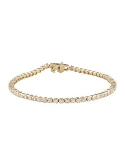 Pre-owned Bracelet 14k 2.00ctw Diamond Tennis , 6.5" In Multi