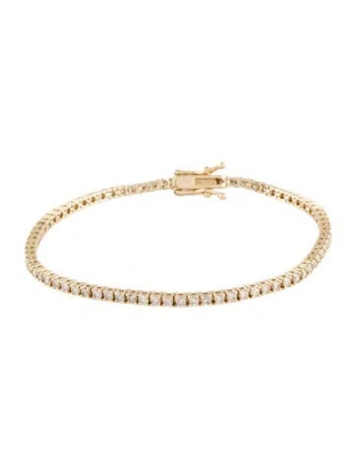 Pre-owned Bracelet 14k 2.00ctw Diamond Tennis , 6.5" In Multi