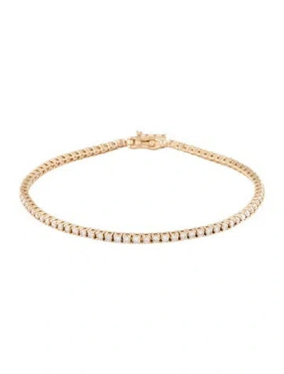 Pre-owned Bracelet 14k 2.00ctw Diamond Tennis , 7" In Multi