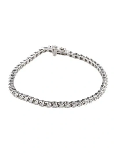 Pre-owned Bracelet 14k 2.00ctw Diamond Tennis , 7.25" In Multi