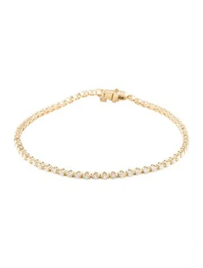 Pre-owned Bracelet 14k 2.00ctw Diamond Tennis , 7.25" In Multi