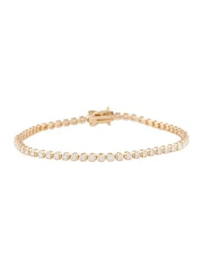 Pre-owned Bracelet 14k 2.00ctw Diamond Tennis  W/ Tags, 7.25" In Multi