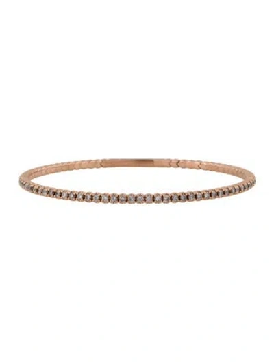 Pre-owned Bracelet 14k 2.00ctw Flexible Bangle , 7" In Multi