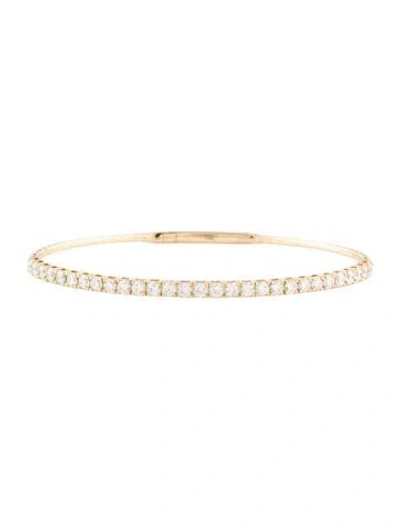 Pre-owned Bracelet 14k 2.01ctw Lab-grown Diamond Bangle , 6.75" In Multi
