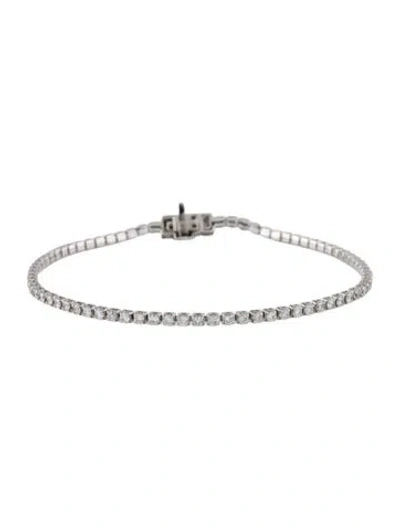 Pre-owned Bracelet 14k 2.02cctw Diamond Tennis , 7.25" In Multi