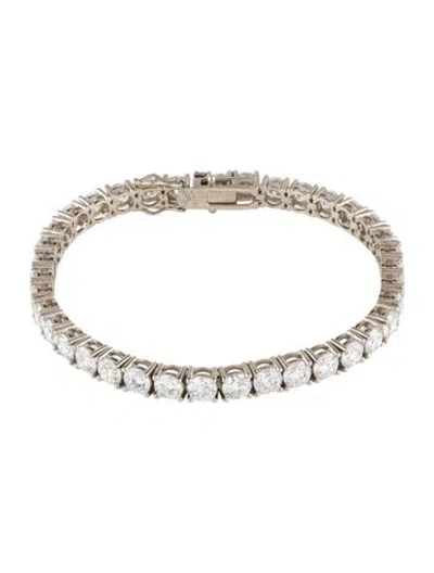Pre-owned Bracelet 14k 20.36ctw Lab-grown Diamond Tennis , 7.75" In Multi
