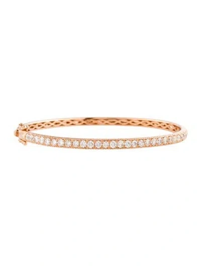 Pre-owned Bracelet 14k 2.03ctw Diamond Bangle , 7" In Multi