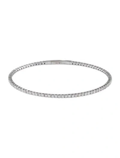 Pre-owned Bracelet 14k 2.04ctw Diamond Flex Bangle, 6.75" In Multi