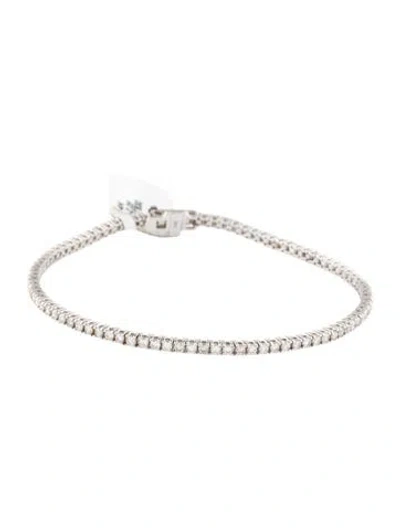 Pre-owned Bracelet 14k 2.05ctw Diamond Tennis , 6.75" In Multi