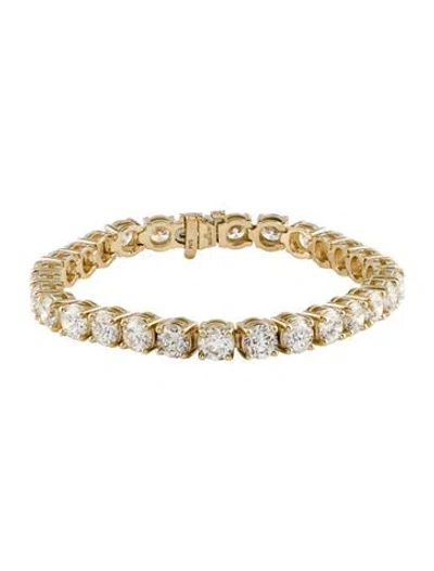 Pre-owned Bracelet 14k 20.77ctw Diamond Tennis , 7" In Multi