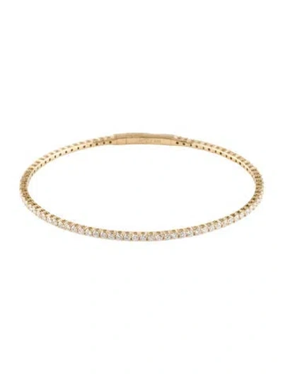 Pre-owned Bracelet 14k 2.07ctw Diamond Bangle , 7" In Multi