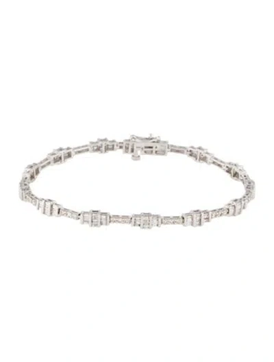 Pre-owned Bracelet 14k 2.07ctw Diamond Kink , 6.75" In Multi