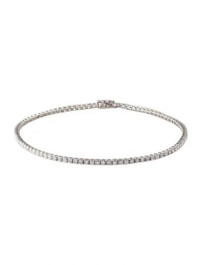 Pre-owned Bracelet 14k 2.09ctw Lab-grown Diamond Tennis , 7" In Multi