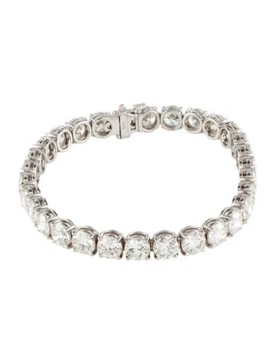 Pre-owned Bracelet 14k 21.02ctw Diamond Link , 6.75" In Multi