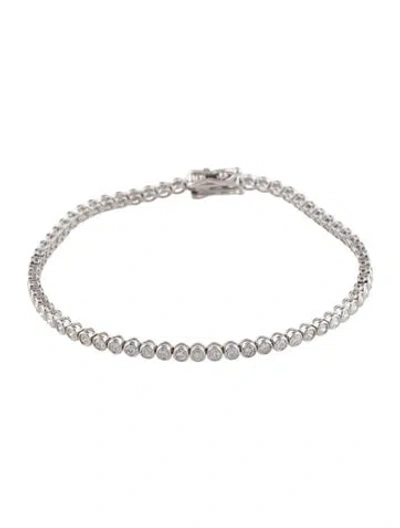 Pre-owned Bracelet 14k 2.10ctw Diamond Tennis , 6.75" In Multi